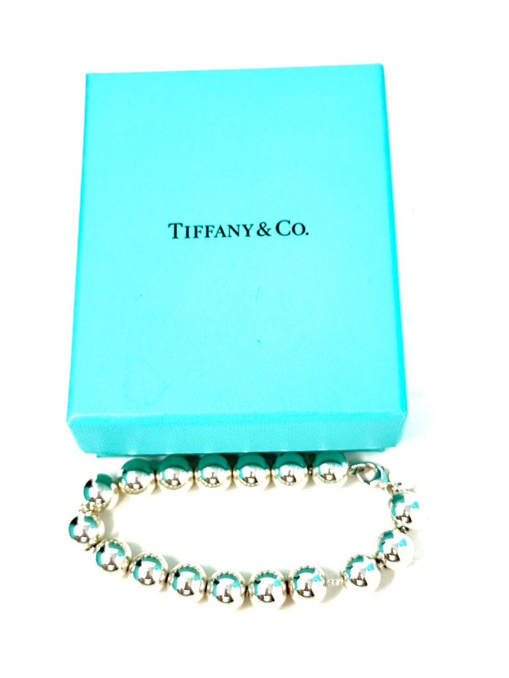Authentic Tiffany & Co. Ball Beaded 10mm Bracelet. - Picture 10 of 10